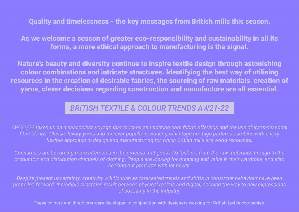 UKFT British Textile Trends AW21-22