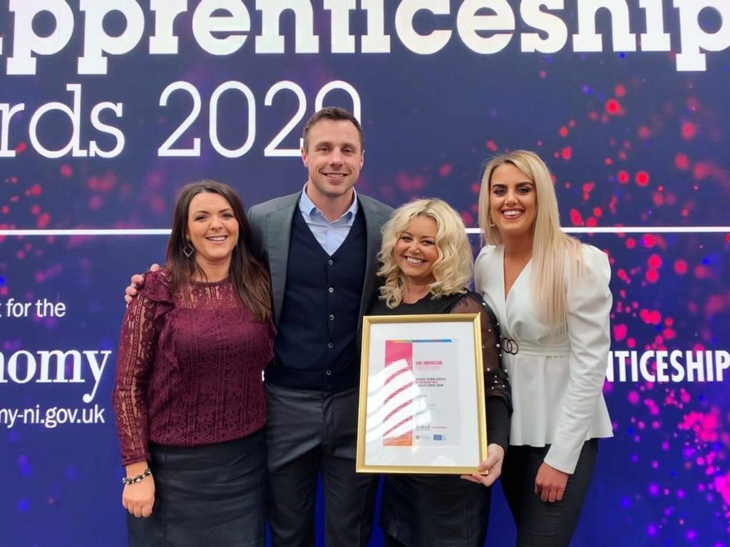 Strabane Training Services - winners at the NI Apprenticeship Awards 2020