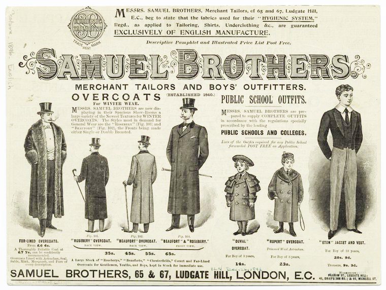 Samuel Brothers advert in 1896