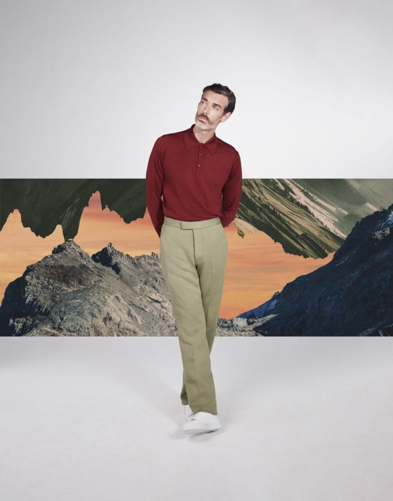 Richard Biedul for John Smedley SS21