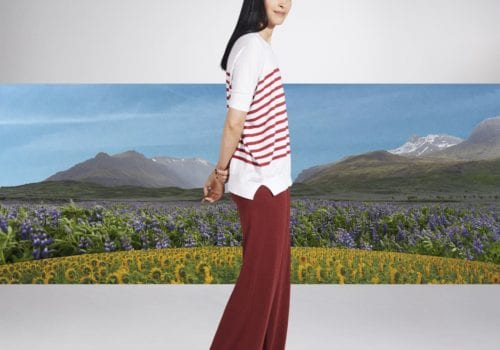 Caroline Issa for John Smedley SS21