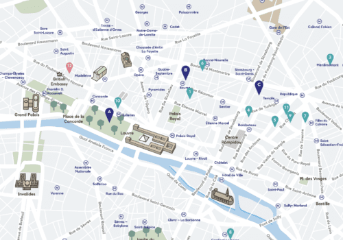 Paris Fashion Week Map