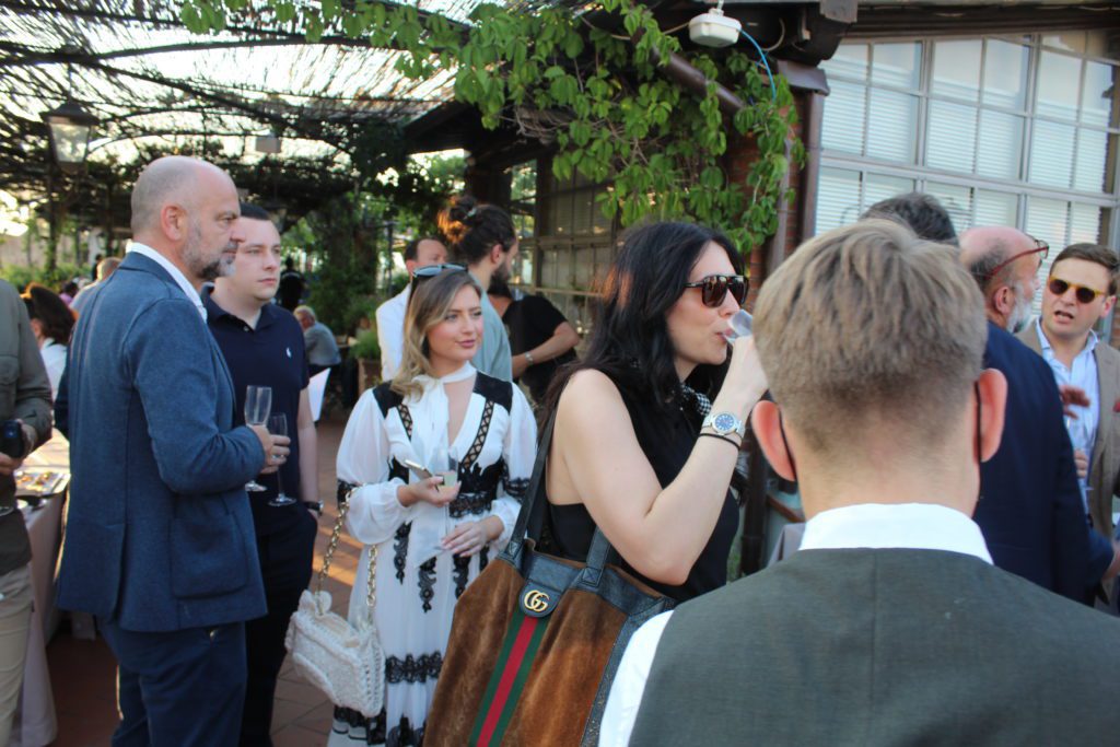 UKFT and the Department for International Trade held a networking event for UK menswear exhibitors at Pitti Uomo and international buyers, agents, distributors and press at the Grand Hotel Baglioni in Florence.