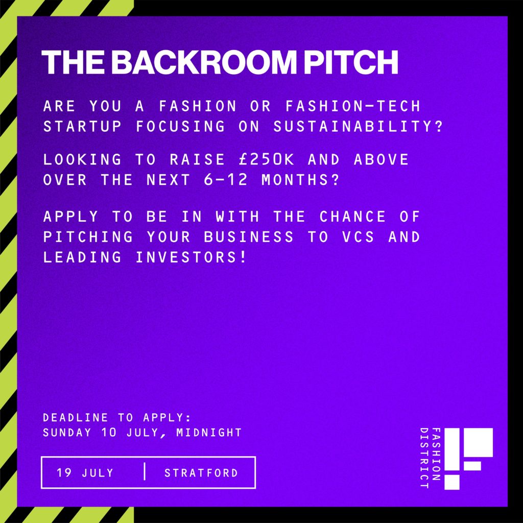 Fashion District The Backroom Pitch