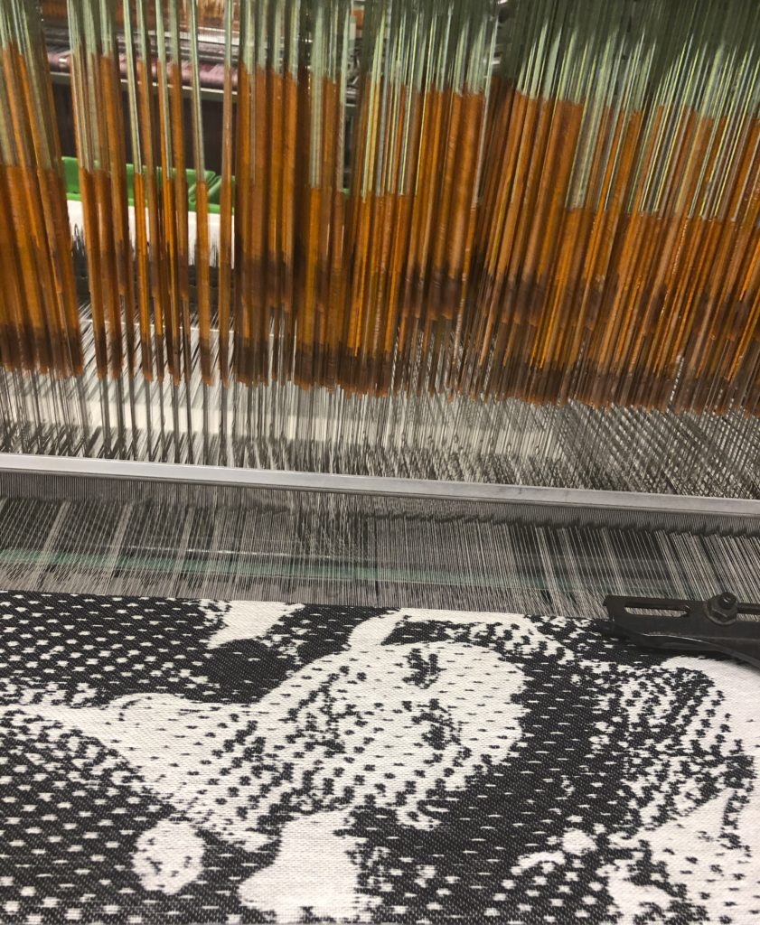 The Lancashire Tapestry being woven at John Spencer Textiles