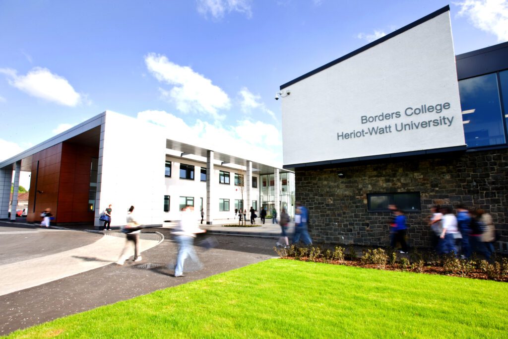 borders college exterior, heriot-watt university