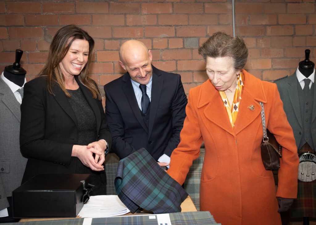 Royal visit to UKFT member Marton Mills