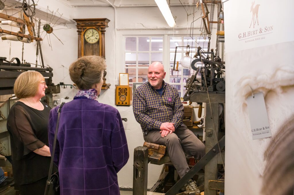 Royal Visit HRH The Princess Royal UKFT President visits GH Hurt & Son