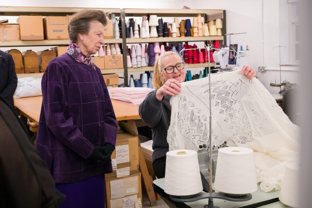 Royal Visit HRH The Princess Royal UKFT President visits GH Hurt & Son