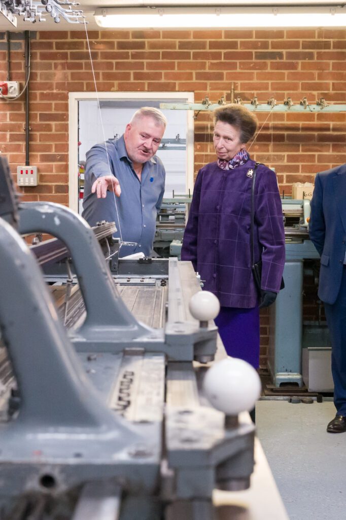 Royal Visit HRH The Princess Royal UKFT President visits GH Hurt & Son