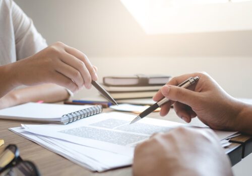 Adobe stock image of colleagues doing research