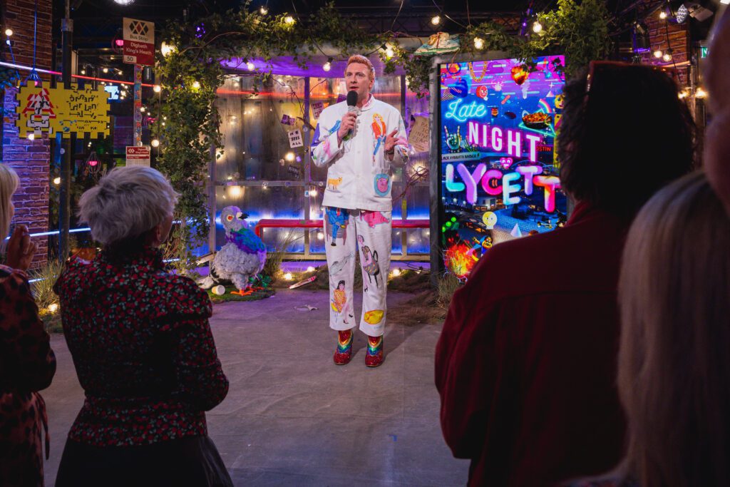 Joe Lycett with guests Jack Rooke, Sophie Willan, Johnny Vegas and Carol Vorderman