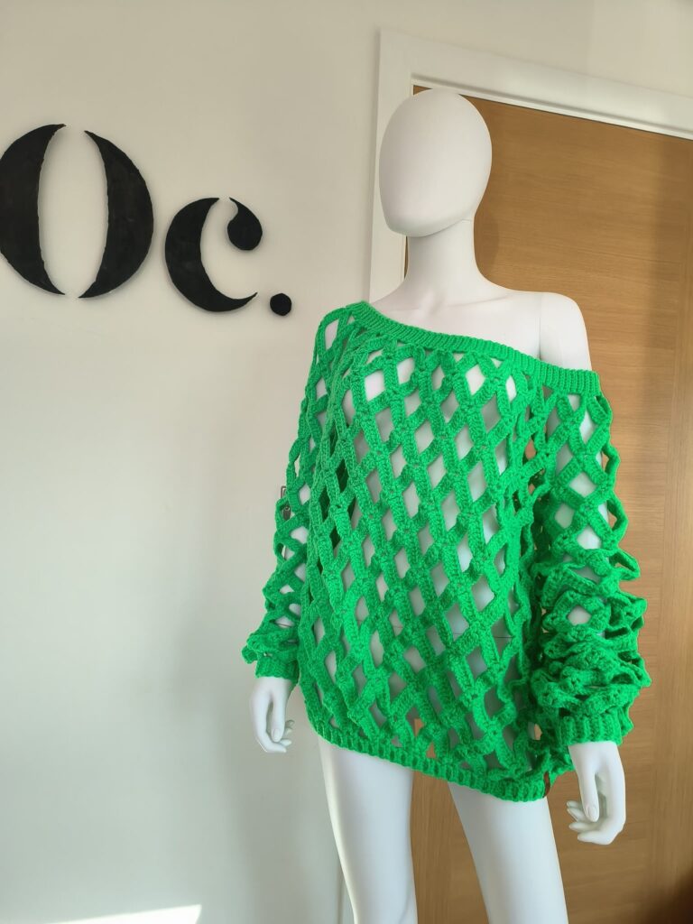 Obikels Creations, green jumper