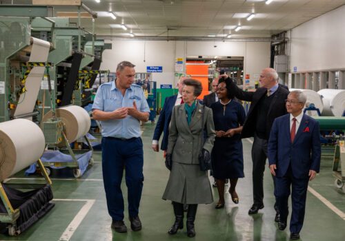 HRH royal visit toray textiles limited ukft member