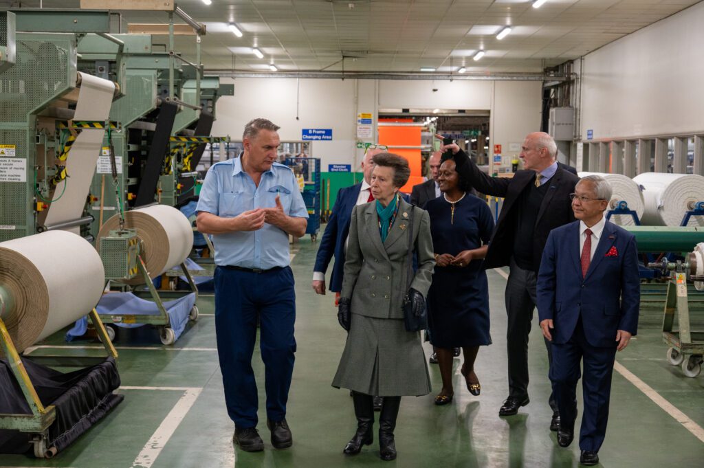 HRH royal visit toray textiles limited ukft member