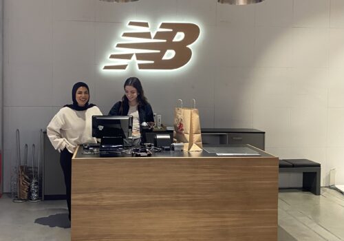 Fashion student interning at New Balance