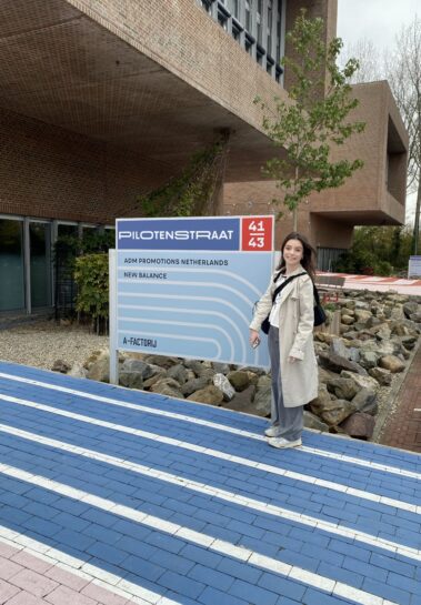 Fashion student at New Balance HQ